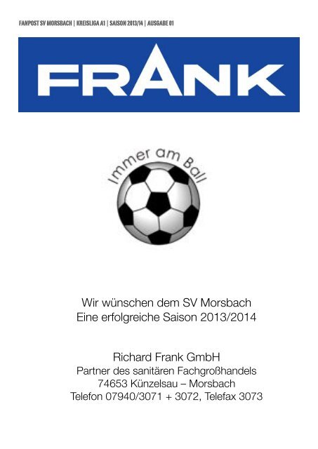 Fanpost 2014/01 SVM - SV Morsbach eV 1971