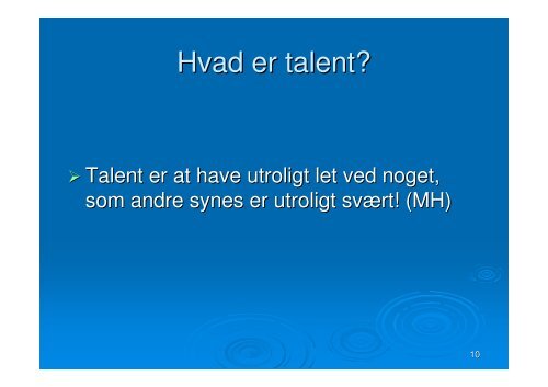 Talentudvikling