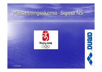 MÃ¥lsÃ¦tningsskema Sigma NS