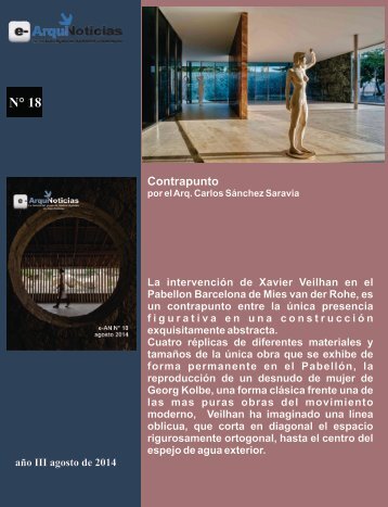 e-AN N° 18 nota N° 7 Contrapunto por el Arq. Carlos Sánchez Saravia