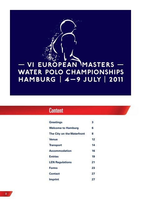 VI European Masters Water Polo Championships Hamburg 4 -9 July ...