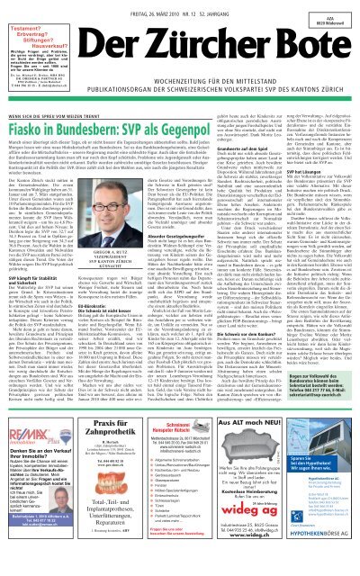 Ausgabe vom 26.03.2010 - SVP Kanton ZÃ¼rich