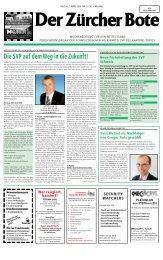 Ausgabe vom 07.03.2008 - SVP Kanton ZÃ¼rich