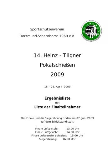 HT-PokalschieÃen SV Scharnhorst
