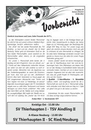 SVT aktuell 03 - Saison 12-13 - SV Thierhaupten