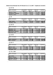 W h eihnachtswettkampf des SV Weixdorf am ... - SV Weixdorf eV