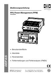 DEIF A/S PPU Power-Management (PPM)