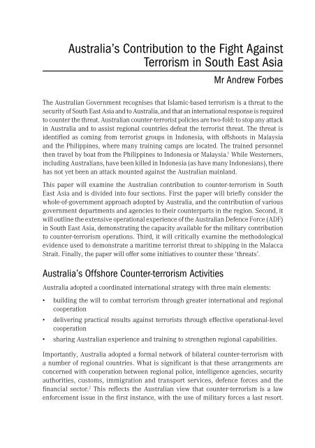 Australian Maritime Issues 2007 - Royal Australian Navy