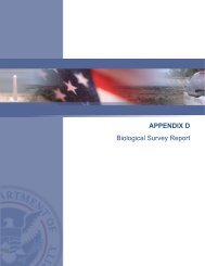 APPENDIX D Biological Survey Report - CBP.gov