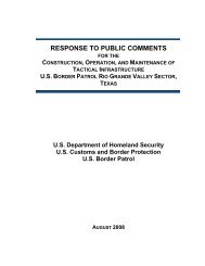 RESPONSE TO PUBLIC COMMENTS - CBP.gov