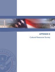APPENDIX E Cultural Resource Survey - CBP.gov