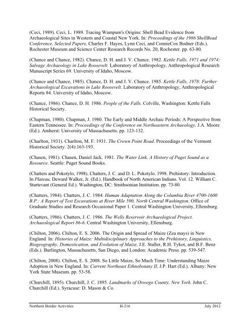 Appendix H - Historical Archaeological and ... - CBP.gov