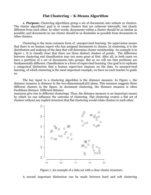 Flat Clustering – K-Means Algorithm