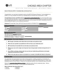 Board of Directors 2010-11 Candidate Data and Interest Form ...