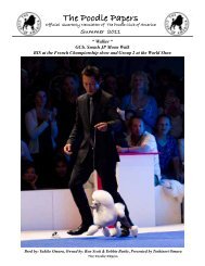 The Poodle Papers - Poodle Club of America