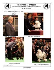 The Poodle Papers - Poodle Club of America