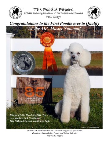 The Poodle Papers - Poodle Club of America