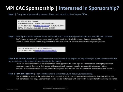 MPI-CAC Sponsorship Benefits - Meeting Professionals ...