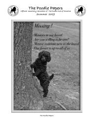 Missing ! - Poodle Club of America