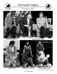 The Poodle Papers - Poodle Club of America