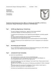 Protokoll der Vorstandssitzung vom 22