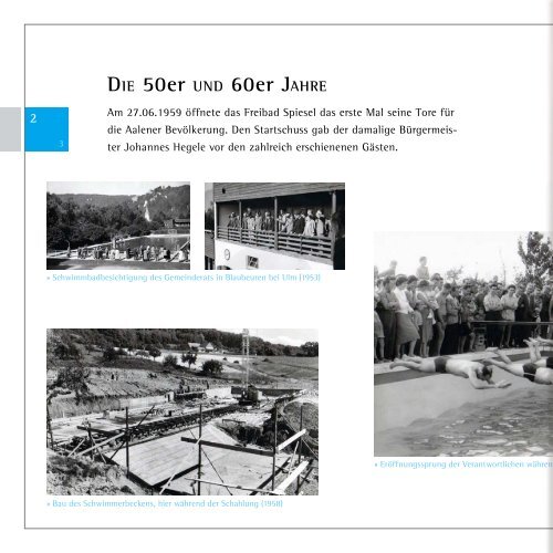 BroschÃ¼re 50 Jahre Freibad Spiesel - Stadtwerke Aalen