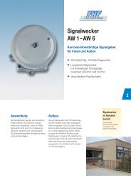 Signalwecker AW 1–AW 6 Korrosionsbeständige ... - Braun & Braun