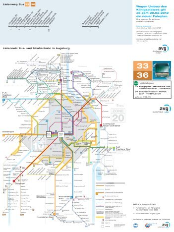 Liniennetz Bus - Stadtwerke Augsburg