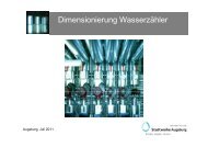 Dimensionierung WasserzÃ¤hler - Stadtwerke Augsburg