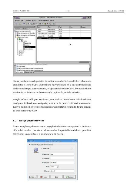 Bases de datos: Software libre - Universitat Oberta de Catalunya