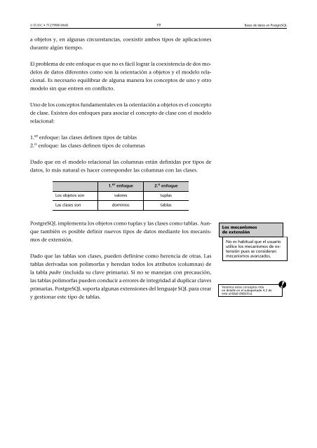 Bases de datos: Software libre - Universitat Oberta de Catalunya