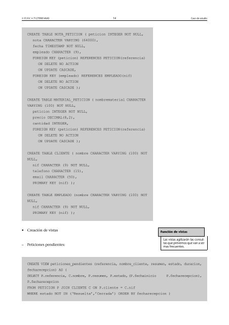 Bases de datos: Software libre - Universitat Oberta de Catalunya