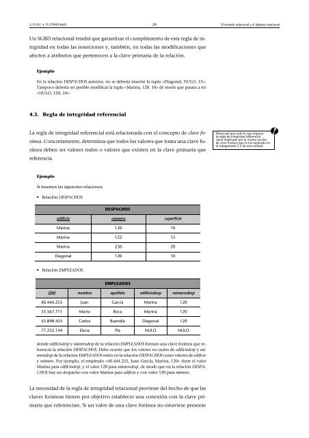 Bases de datos: Software libre - Universitat Oberta de Catalunya