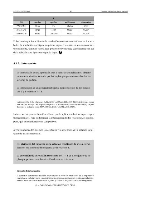 Bases de datos: Software libre - Universitat Oberta de Catalunya