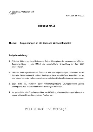 Klausur 2, LK 12/1 - Sw-cremer.de