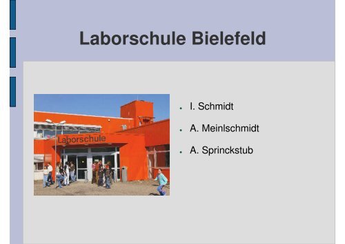 Laborschule Bielefeld - Sw-cremer.de