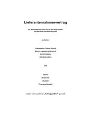 Lieferantenrahmenvertrag Stadtwerke Döbeln GmbH