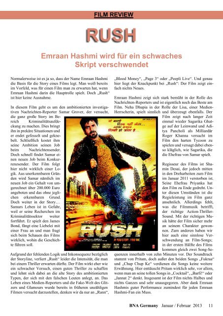 BNA Germany Januar / Februar 2013 - TEASER