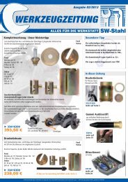 Die Werkzeugzeitung - SW-Stahl & Werkzeugvertriebs GmbH