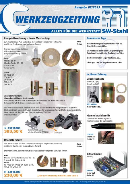 SW-Stahl 26012L Nockenwellen-Einstelllineal