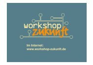 Workshop Zukunft - Das Programm 