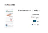 Transferagenturen im Verbund - Das Programm 