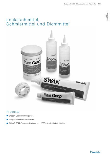 Lecksuchmittel Schmiermittel und Dichtmittel (MS-01-91 ... - Swagelok