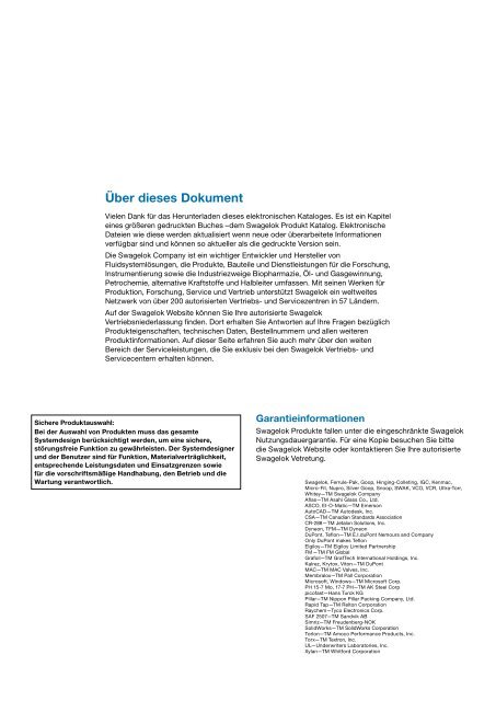 Lecksuchmittel Schmiermittel und Dichtmittel (MS-01-91 ... - Swagelok