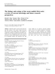 The biology and ecology of the ocean sunfish - Swansea University
