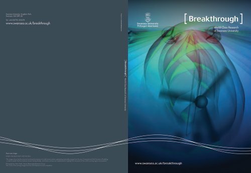 Breakthrough 2013 (PDF) - Swansea University