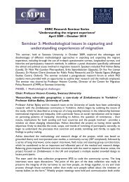 ESRC Seminar Series - Briefing Paper 3 - Swansea University