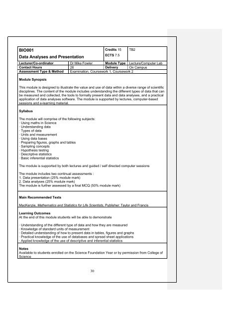 Level 0 Study Guide 2012-13 Biosciencex - Swansea University