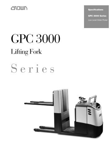 GPC 3000 Series - Crown Equipment Corporation
