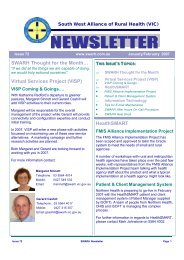 SWARH(VIC) Newsletter - January/February 2007